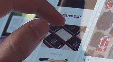 hands on a tablet